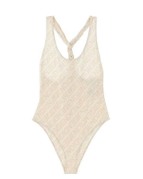 fendi logo one-piece swimsuit|fendi swimsuit size chart.